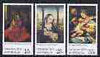 Australia 1978 Christmas set of 3 paintings unmounted mint, SG 696-98