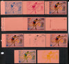 Equatorial Guinea 1972 Munich Olympics (4th series) 2pts (Pole Vault) set of 10 imperf progressive proofs on pink paper comprising 5 individual colours, plus various composites, a superb and important group unmounted mint (as Mi 109)