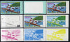 Equatorial Guinea 1972 Munich Olympics (3rd series) 15pts 2-man Rowing set of 9 imperf progressive proofs comprising 5 individual colours, plus various composites, a superb and important group unmounted mint (as Mi 103)