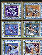 Yemen - Republic 1982 Progress in Air Transport imperf set of 6 deluxe sheets unmounted mint, as SG 681-86