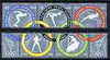 Rumania 1960 Rome Olympic Games 1st issue perf set of 5 (2 se-tenant strips) unmounted mint SG 2717-21