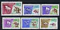 Rumania 1966 Prehistoric Animals perf set of 6 unmounted mint, SG 3421-26*