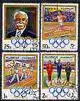 Fujeira 1970 75th Anniversary of Olympic Games perf set of 4 cto used, Mi 529-32*