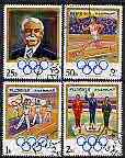 Fujeira 1970 75th Anniversary of Olympic Games perf set of 4 cto used, Mi 529-32*