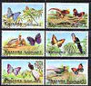 Manama 1972 Birds and Butterflies perf set of 6 cto used, Mi 1226-31*