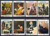 Fujeira 1967 Famous Paintings perf set of 8 cto used, Mi 198-205A