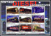 Somalia 2002 Diesel Locomotives #2 perf sheetlet containing set of 9 values cto used