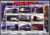 Somalia 2002 Diesel Locomotives #3 perf sheetlet containing set of 9 values cto used