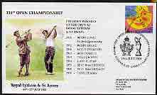 Great Britain 2001 130th Open Golf Championship illustrated cover with special 'Golf' cancel