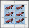 Nagaland 1969 Wallcreeper 100c complete perf sheetlet of 6 values (from Wildlife definitive set) unmounted mint