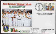 Great Britain 1999 illustrated cover for Bunbury CC v Phil Tufnell's World XI with special 'Cricket' cancel