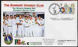 Great Britain 1999 illustrated cover for Bunbury CC v Gloucestershire CCC with special 'Cricket' cancel