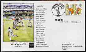 Great Britain 1998 illustrated cover for Ascot Park XI v Old England XI with special 'Cricket' cancel