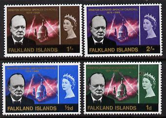 Falkland Islands 1966 Churchill Commem set of 4 unmounted mint, SG 223-26