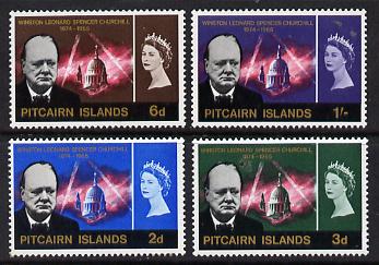 Pitcairn Islands 1966 Churchill Commem set of 4 unmounted mint, SG 53-56