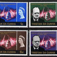 Tristan da Cunha 1966 Churchill Commem set of 4 unmounted mint, SG 89-92
