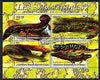 Congo 2004 Salamanders perf sheetlet containing 4 values cto used