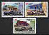 Cuba 2004 Steam Locomotives perf set of 3 cto used*