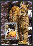 Djibouti 2004 Cats #2 (Domestic & Big cats) perf m/sheet, fine cto used