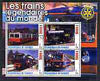 Guinea - Conakry 2003 Legendary Trains of the World #15 perf sheetlet containing 4 values with Rotary Logo, cto used