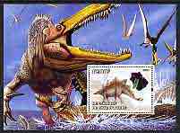 Ivory Coast 2004 Dinosaurs #4 perf m/sheet, fine cto used