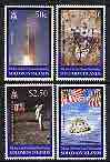 Solomon Islands 1999 30th Anniversary of First Manned Moon Landing perf set of 4 unmounted mint, SG 936-39
