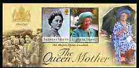 Solomon Islands 2002 Queen Mother Commemoration perf m/sheet unmounted mint, SG MS 1036