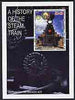 Uzbekistan 2001 A History of the Steam Train #2 perf m/sheet with Rotary Logo, fine cto used