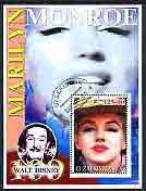 Uzbekistan 2002 Marilyn Monroe & Walt Disney Centenary #02 perf m/sheet, fine cto used