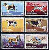 Stroma 1970 Dogs perf set of 6 each opt'd 'Osaka Expo 70' unmounted mint