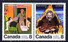 Canada 1976 Canadian Writers (2nd series) se-tenant pair unmounted mint, SG 846a