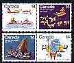 Canada 1978 Canadian Eskimos (2nd series) set of 4 (2 se-tenant pairs) SG 924-27