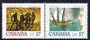 Canada 1979 Canadian Writers (3rd series) se-tenant pair unmounted mint, SG 940a
