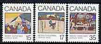 Canada 1980 Christmas (Paintings) set of 3 unmounted mint, SG 993-95