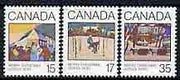 Canada 1980 Christmas (Paintings) set of 3 unmounted mint, SG 993-95