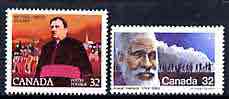 Canada 1983 Social Reformers of 19th century (J Henson, Father Labelle) set of 2 unmounted mint, SG 1104-05