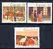 Canada 1983 Christmas (Churches) set of 3 unmounted mint, SG 1111-13