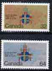 Canada 1984 Papal Visit (Pope John Paul II) set of 2 unmounted mint, SG 1126-27