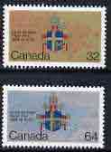 Canada 1984 Papal Visit (Pope John Paul II) set of 2 unmounted mint, SG 1126-27