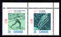 Canada 1987 Winter Olympic Games, Calgary (4th Issue) se-tenant set of 2 unmounted mint, SG 1258a
