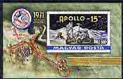 Hungary 1971 Moon Flight of Apollo 15 perf m/sheet unmounted mint SG MS 2646