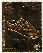 Staffa 1982 Mary Rose £8 Leather Shoe embossed in 23k gold foil unmounted mint