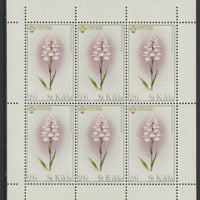 St Kilda 1970 Flowers 2s6d (Heath Spotted Orchid) complete perf sheetlet of 6 unmounted mint