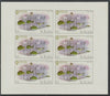 St Kilda 1970 Flowers 1s6d (Bog Violet) complete imperf sheetlet of 6 unmounted mint