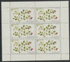 St Kilda 1969 Flowers 1s (Cow Berry) complete perf sheetlet of 6 unmounted mint