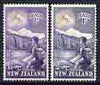 New Zealand 1954 Health - Climber perf set of 2 unmounted mint, SG 737-38