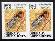 Grenada - Grenadines 1986 Olympic Games 10c (Cycling) unmounted mint imperf pair (as SG 804)