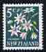 New Zealand 1967 Pikiarero 5c Clematis (from def set) unmounted mint, SG 851