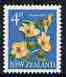New Zealand 1960-66 Puarangi 4d Hibiscus (from def set) unmounted mint, SG 786