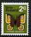 New Zealand 1970-76 Tussock Butterfly 2c (from wmk'd def set) unmounted mint, SG 916